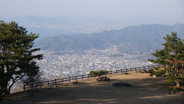 A quiet Shikoku temple landscape at the end of a pilgrimage