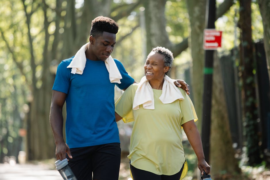 Elderly couple walking together, symbolizing a pilgrimage wish shared across generations
