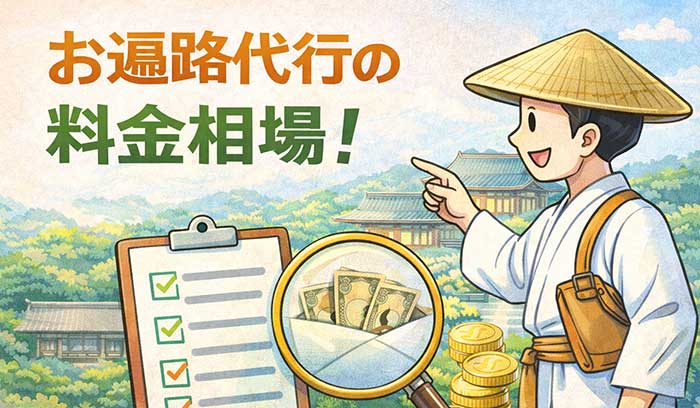 お遍路代行の料金相場!サービス内容によって値段が違う