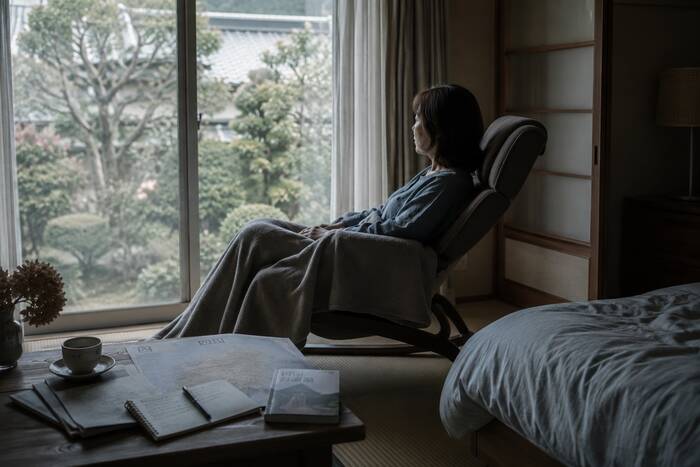病気で諦めた夢を抱える静かなシーン