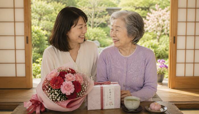 母と家族の暖かい関係