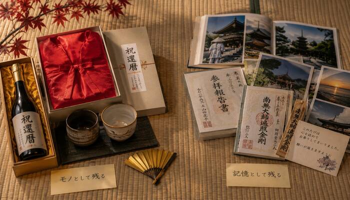還暦を祝う家族の食卓