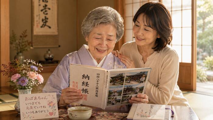 一度きりの敬老の日に祖父母へ心に残る意味のある贈り物を届ける温かいシーン