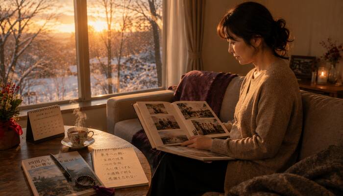 年末の節目に自分のための祈りを考える静かなシーン
