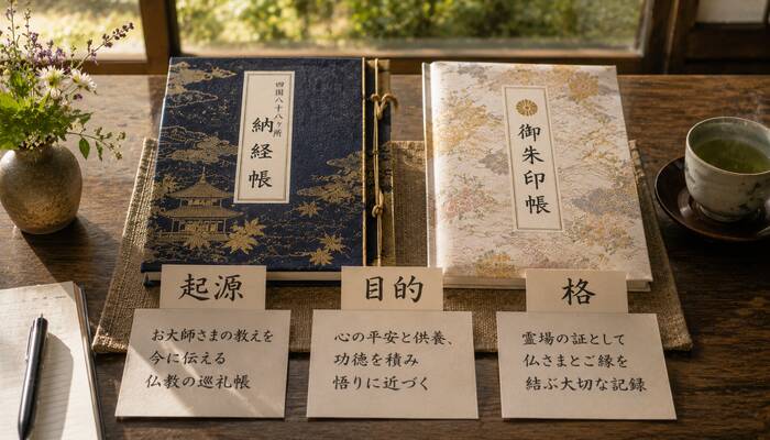 納経帳と御朱印帳の起源と目的の違い