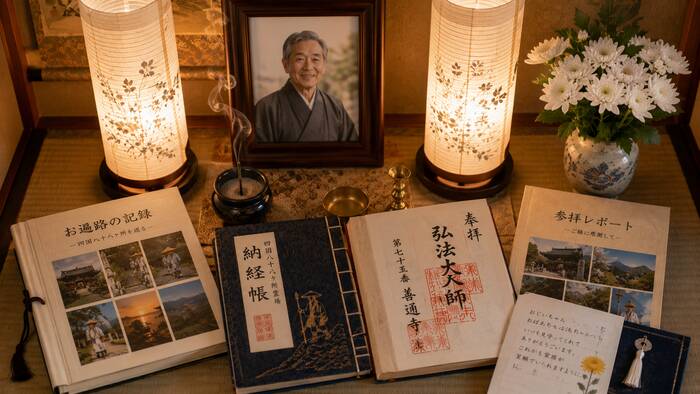 今年のお盆に四国から先祖への特別な祈りを届ける温かいシーン