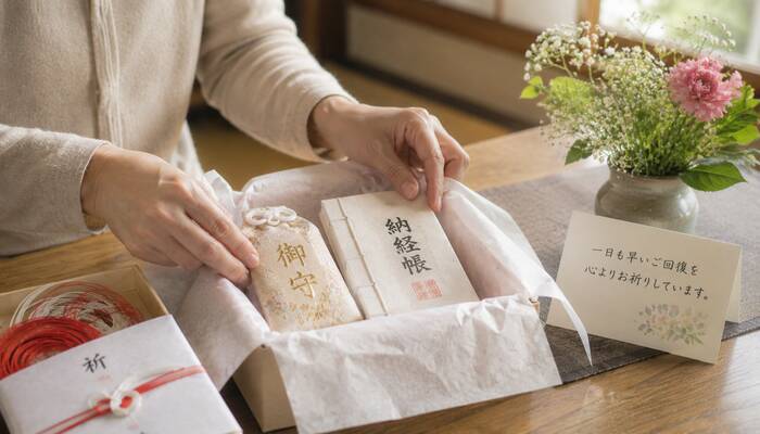 定番を超えた意味のあるお見舞いギフトで大切な人の回復を願う光景