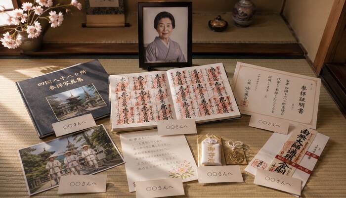 代参で故人の夢を届けた証として手元に残る納経帳と御朱印