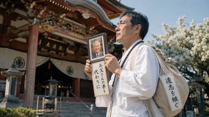 生前に叶えられなかった故人の夢を代参で今から届ける四国の道のり